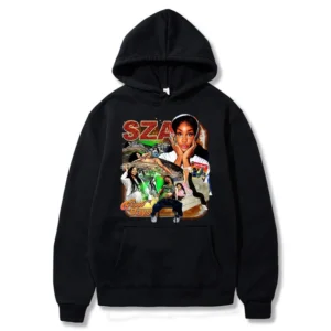 SZA Good Day Graphics Black Hoodie