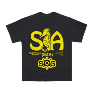 Sza - Seahorse Tour T-Shirt Black